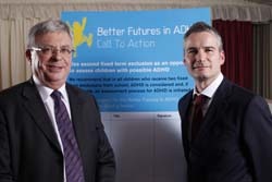 Lord Bradley (left) with SEN Magazine Editor Peter Sutcliffe at the House of Lords reception.