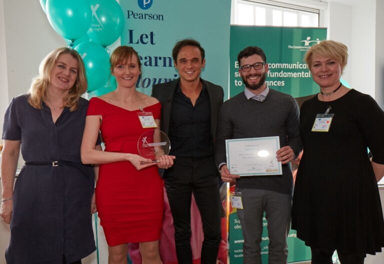 Wendy Lee (judge), Martha Currie (Mable Therapy), Gareth Gates (Awards host), Elliot Agro (Mable Therapy) and Anna Reeves (judge).