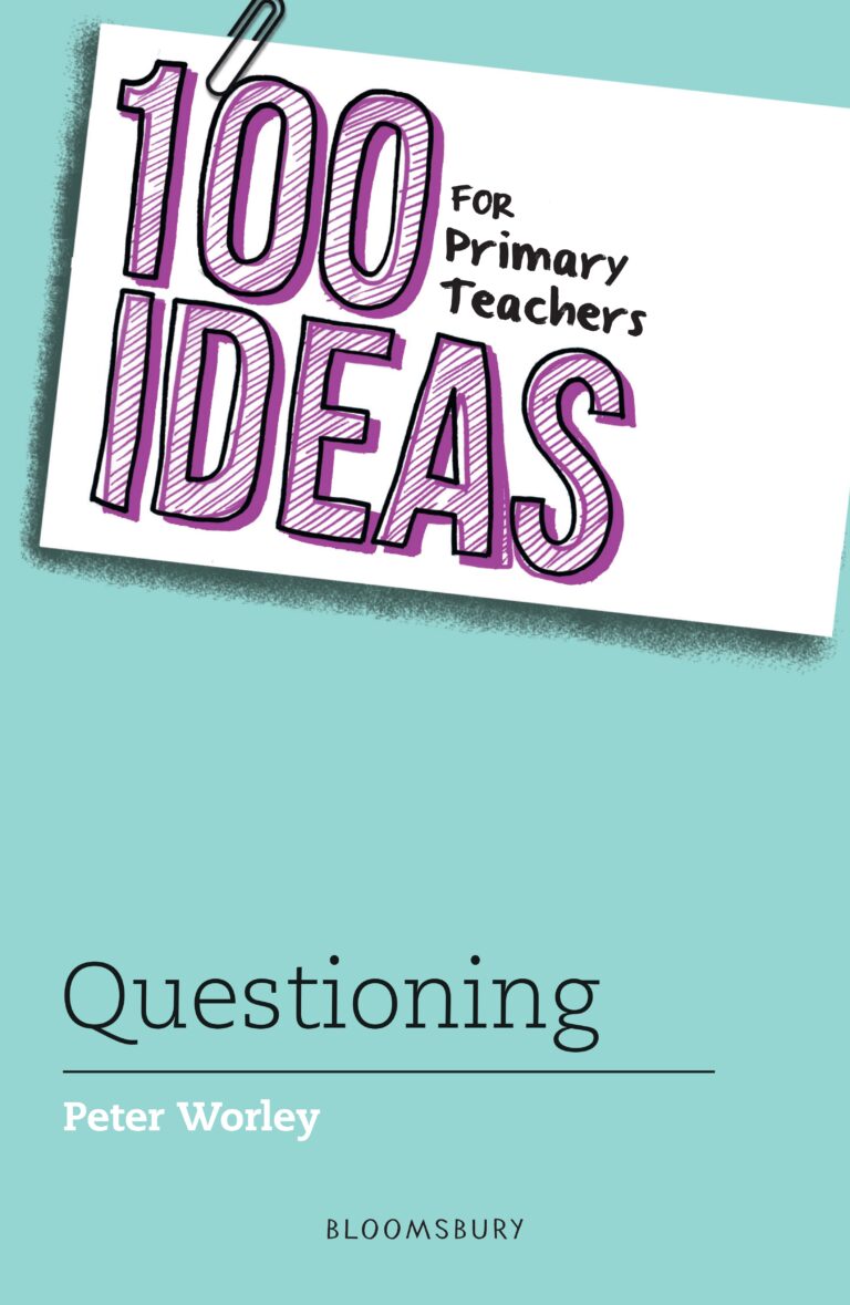 The blue cover of '100 ideas for primary teachers'