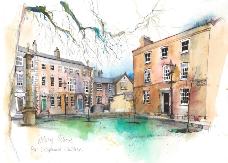 An artist's impression of Abbey School, the SEND school mentioned in the article