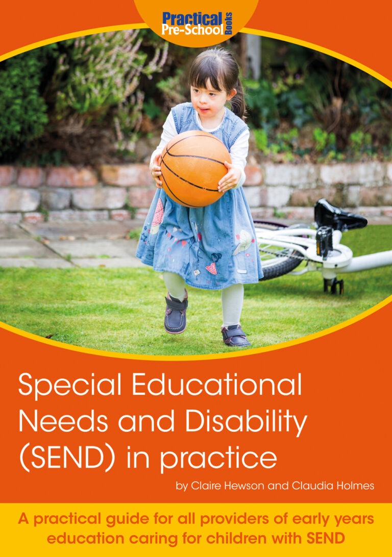 the cover of 'special educational needs in practice' with a girl in a blue dress throwing a basketball.